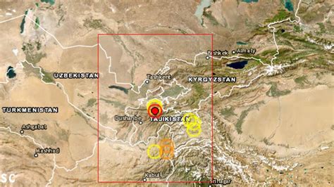 tacikistanda deprem son dakika